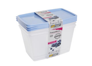 Förvaringsburk 17x12x10cm 1,2L 3 pack