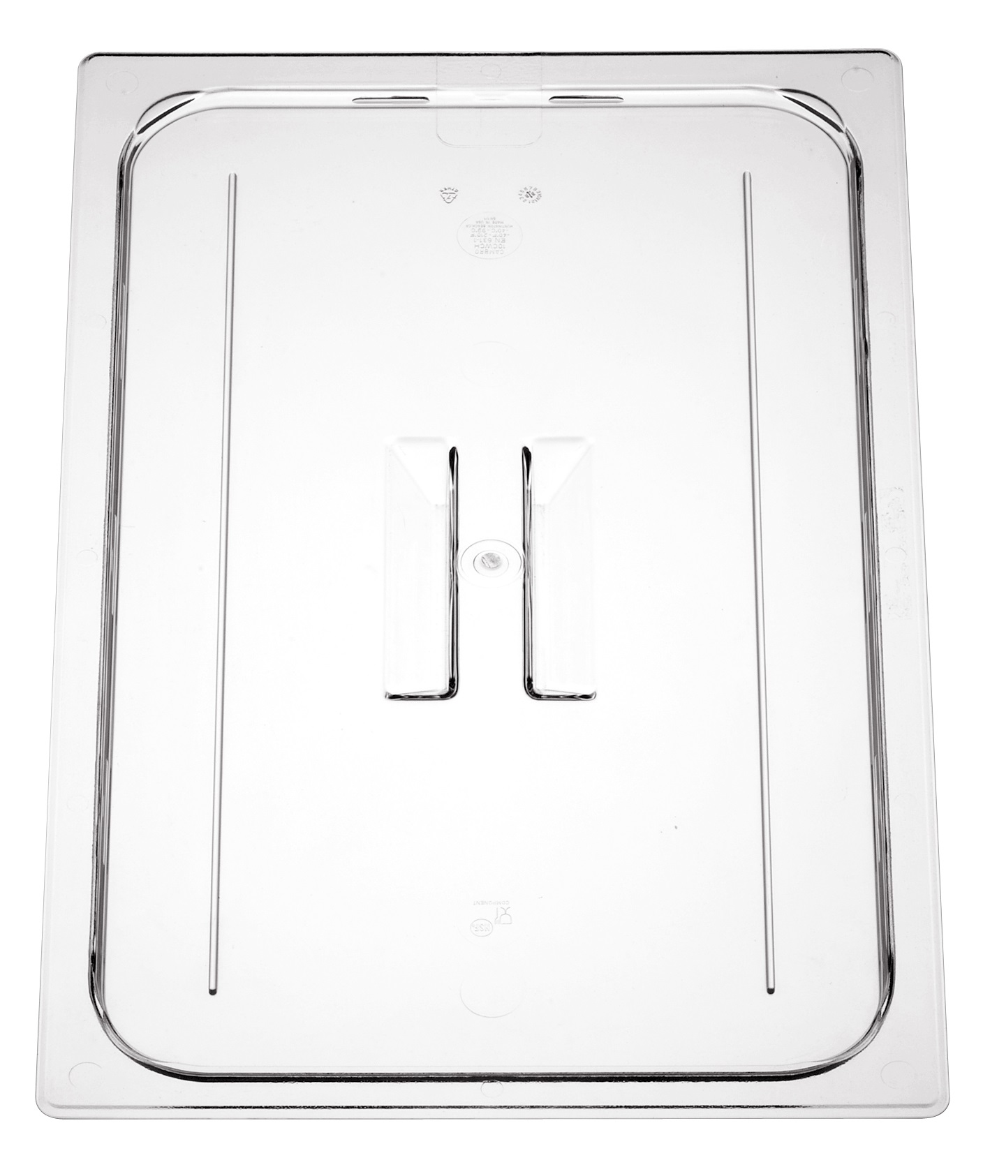 Lock med Handtag Polykarbonat Transparent GN 1/2