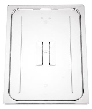 Lock med Handtag Polykarbonat Transparent GN 1/2