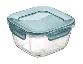 Förvaringsburk Glas med Plastlock Grå 12x12cm
42cl