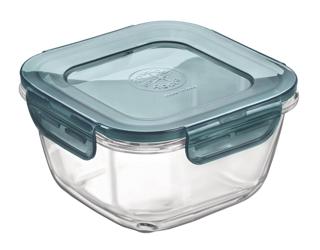 Förvaringsburk Glas med Plastlock Grå 14x14cm
75cl