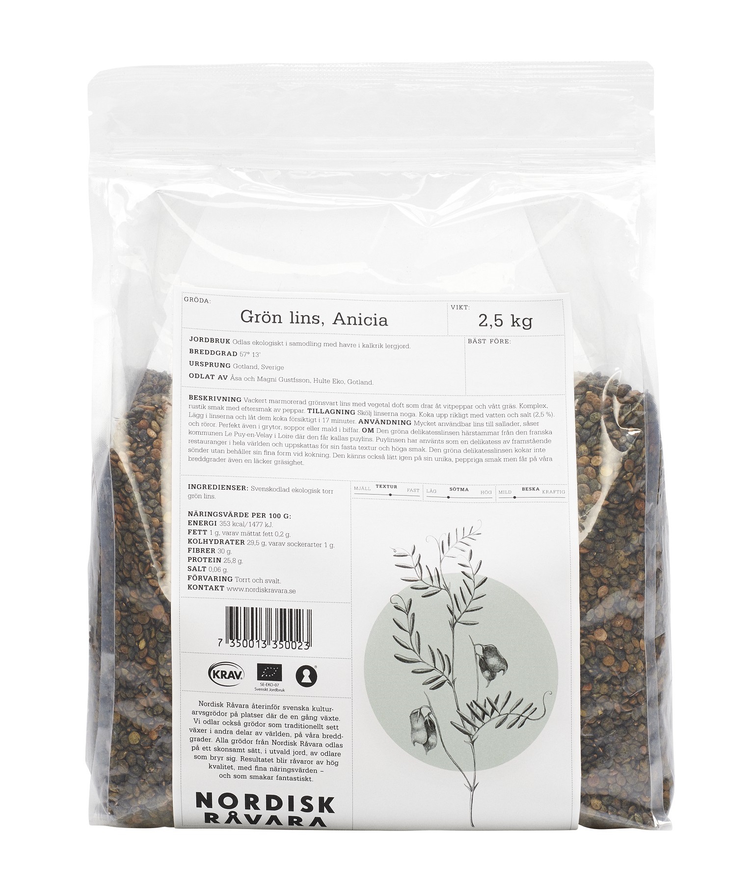 Linser Gröna Anicia EKO KRAV