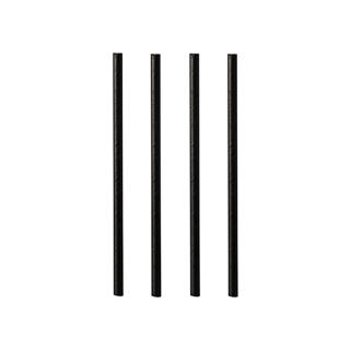 Sugrör Cocktail Papper Pure 0,7x15cm Svart