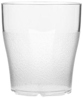 Glas plast stapelbar PET 24 cl