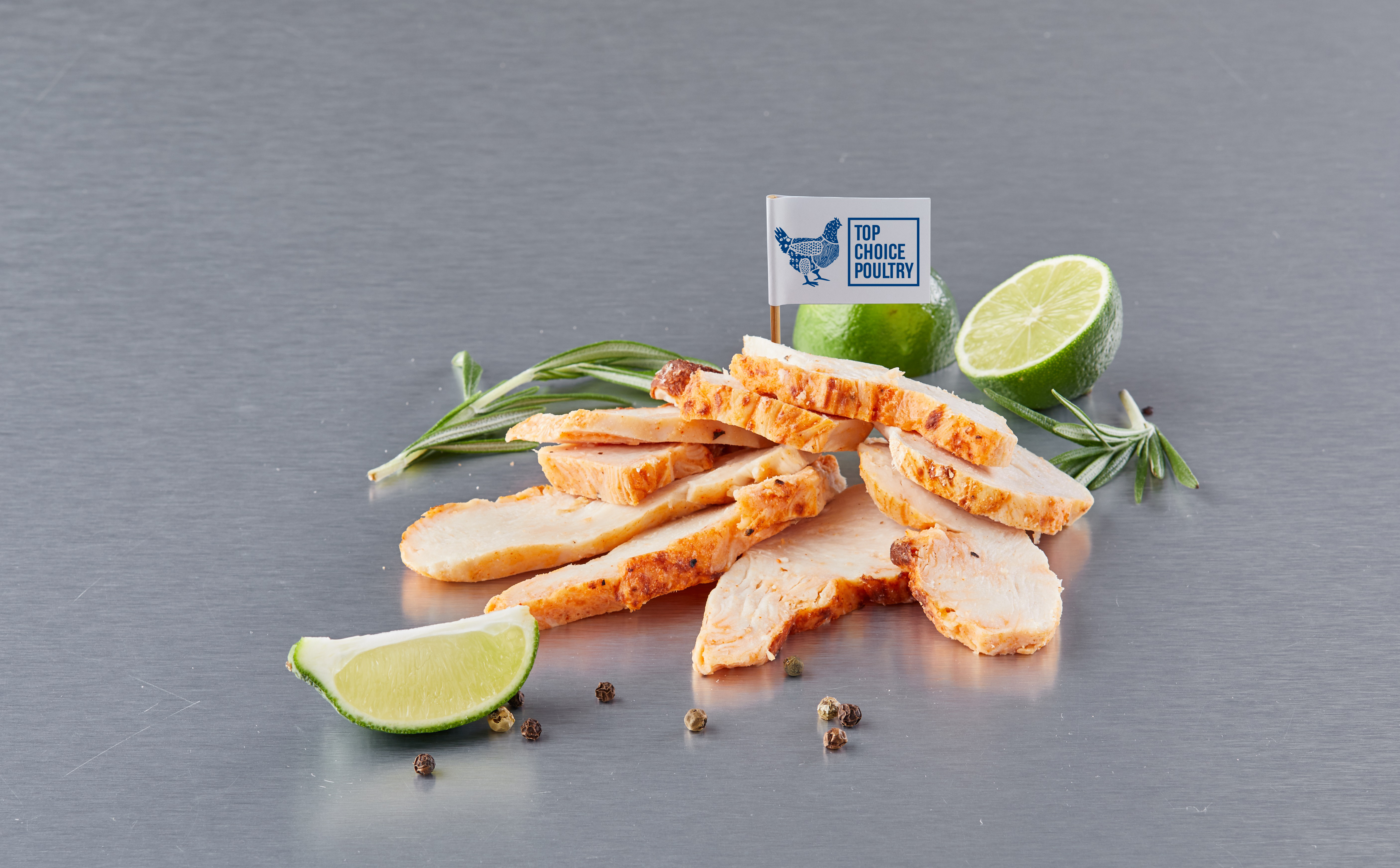 Kycklingfilé Stekt och Skivad 5-6mm