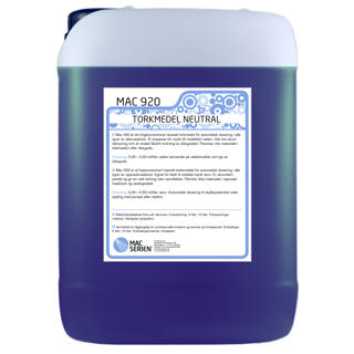 Torkmedel flytande neutral MAC920 10L