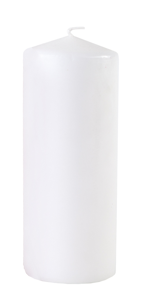 Blockljus Paraffin 80h 22x7cm Vit