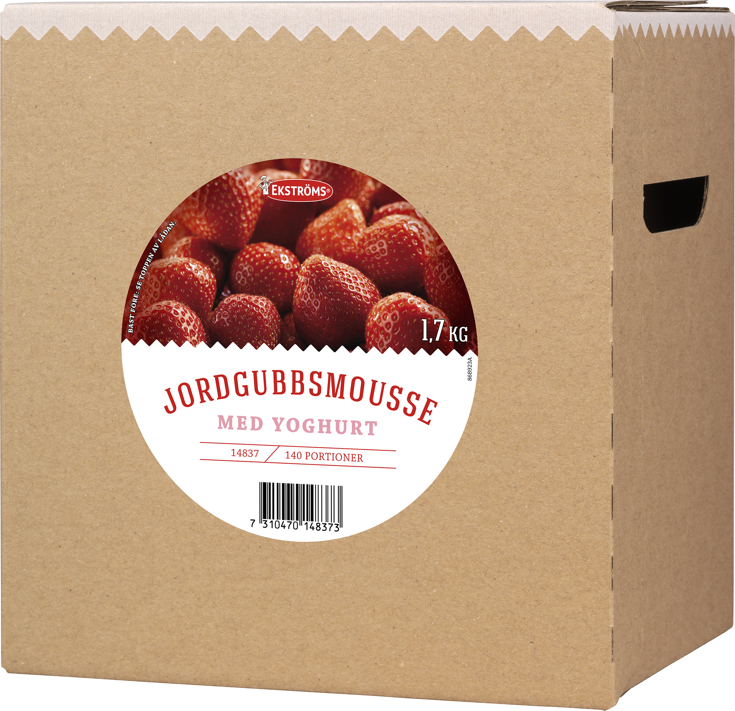 Jordgubbsmousse med Yoghurt 140 portioner