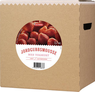 Jordgubbsmousse med Yoghurt 140 portioner