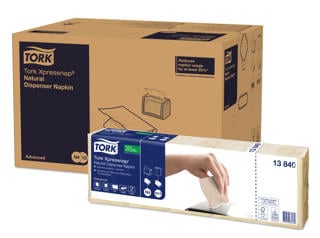 Dispenserservett N4 Advanced 1/4-vikt 1-lag
21,3x33cm natur med miljötryck