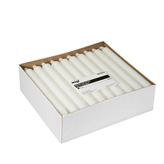 Kronljus Stearin 20x2,2cm 30-pack Vit