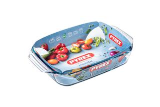 Form rektangulär glas 39x25cm 4L