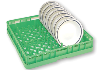 Diskkorg för Djupa och Flata Tallrikar Grön
50x50cm