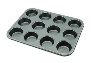 Muffinsform 12st kolstål nonstick