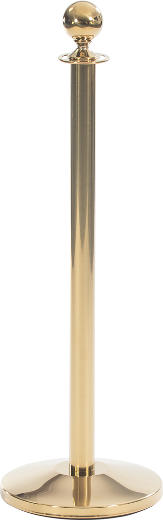 Stolpe Basic mässing med kula för rep