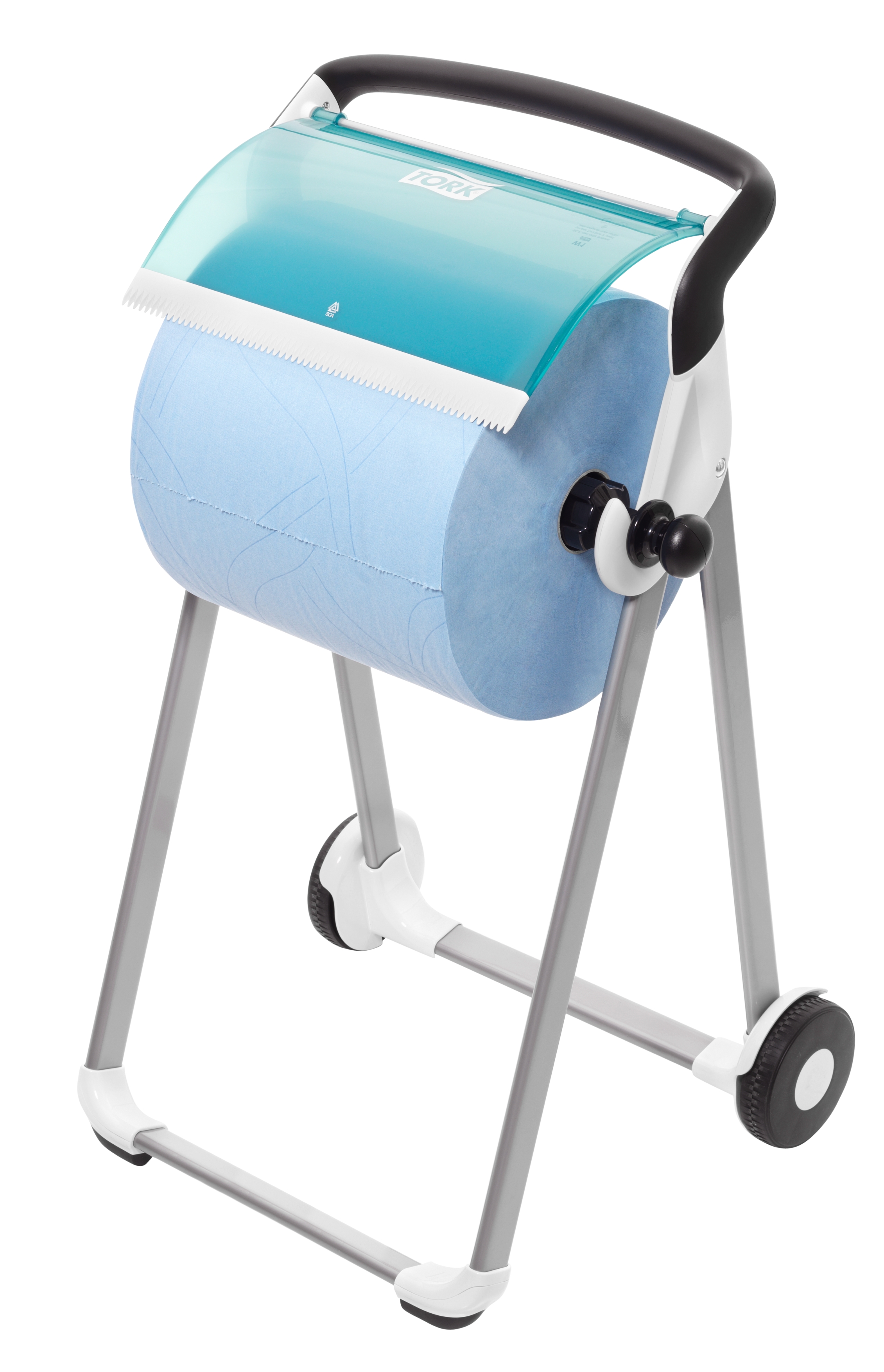 Dispenser W1 Golvställ 100,6x64,6x53cm turkos/vit