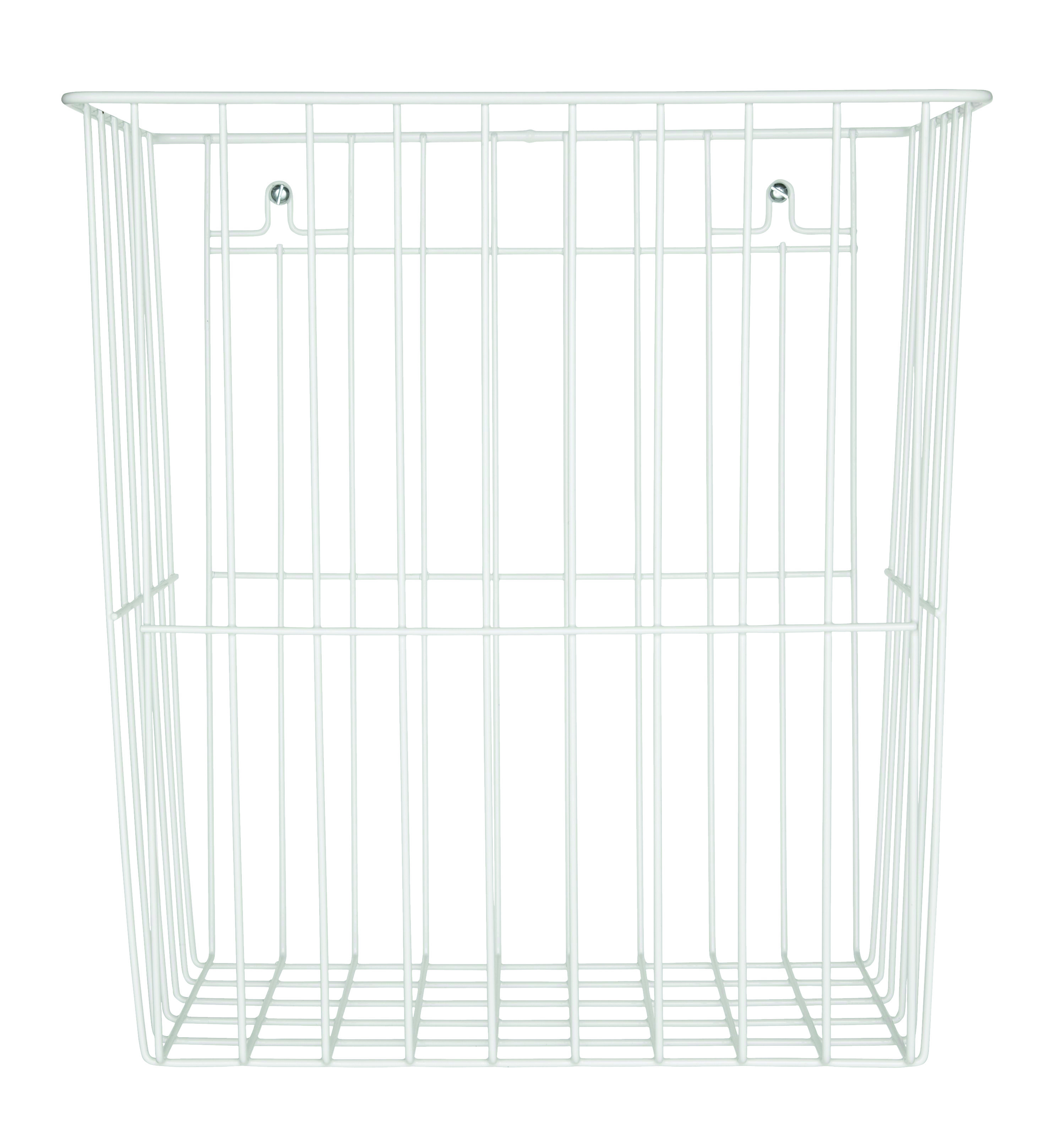 Papperskorg B2 metall 20L 35x32x22cm vit