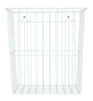 Papperskorg B2 metall 20L 35x32x22cm vit