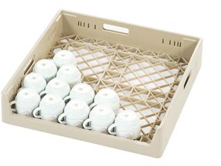 Diskkorg för glas/koppar med en öppen sida