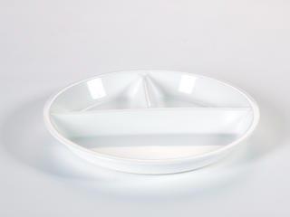 Tallrik 3-delad plast PP Ø26cm h3cm