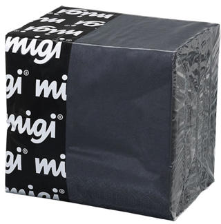 Servett 3-lag 40x40cm Svart