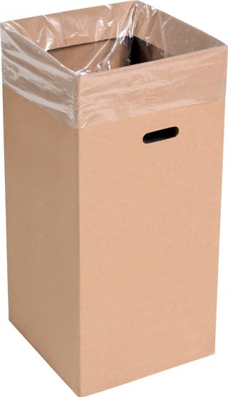 Papperskorg Kartong Brun