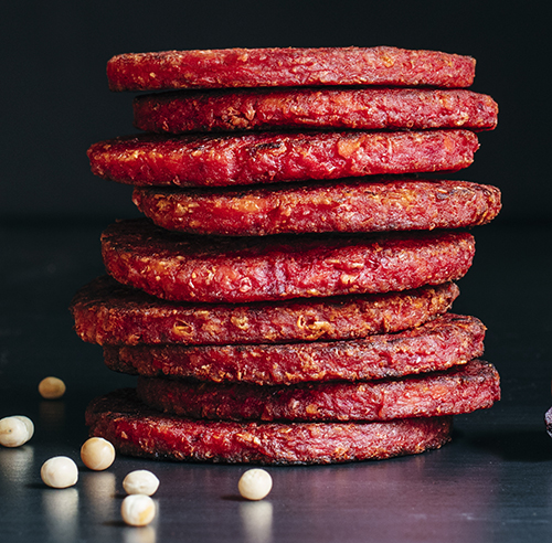 Rödbetsburgare Rökig