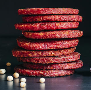 Rödbetsburgare Rökig