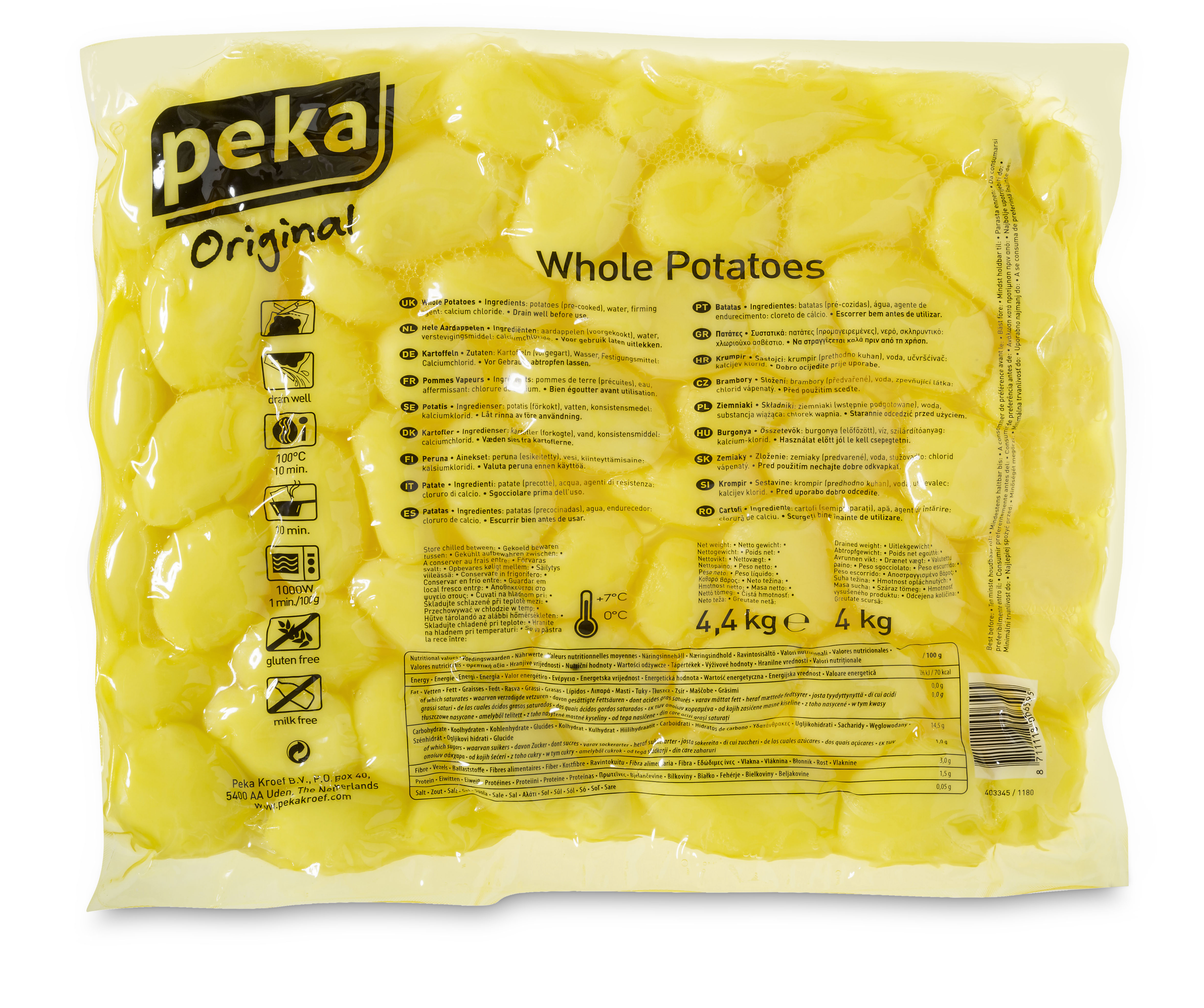 Matpotatis Standard Förkokt