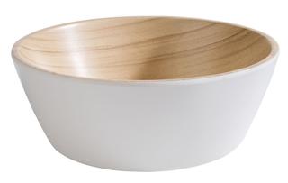 Frida Skål melamin Vit/Trämönstrad Ø15cm H5,5cm
44cl