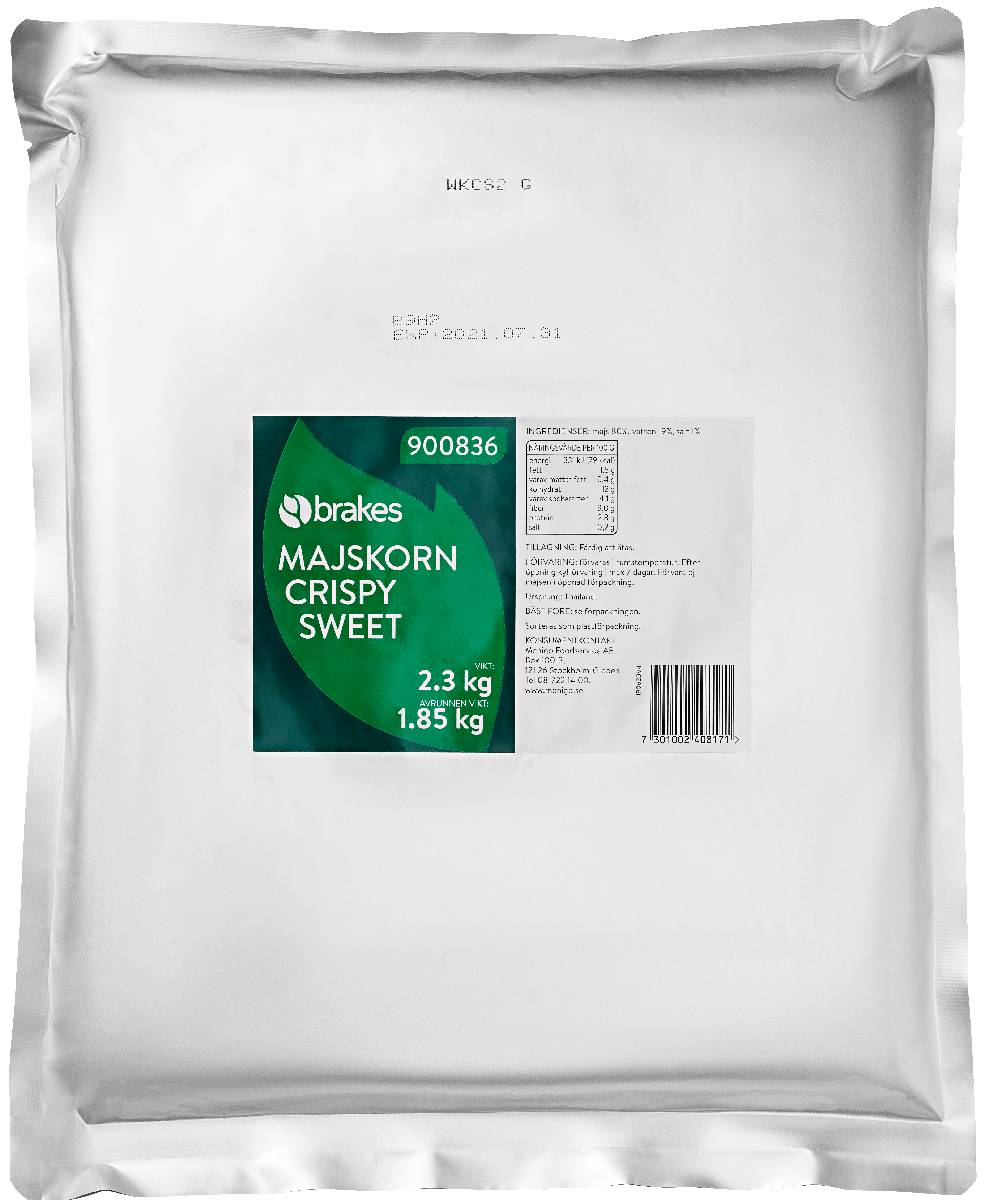 Majskorn Crispy Sweet easy bag