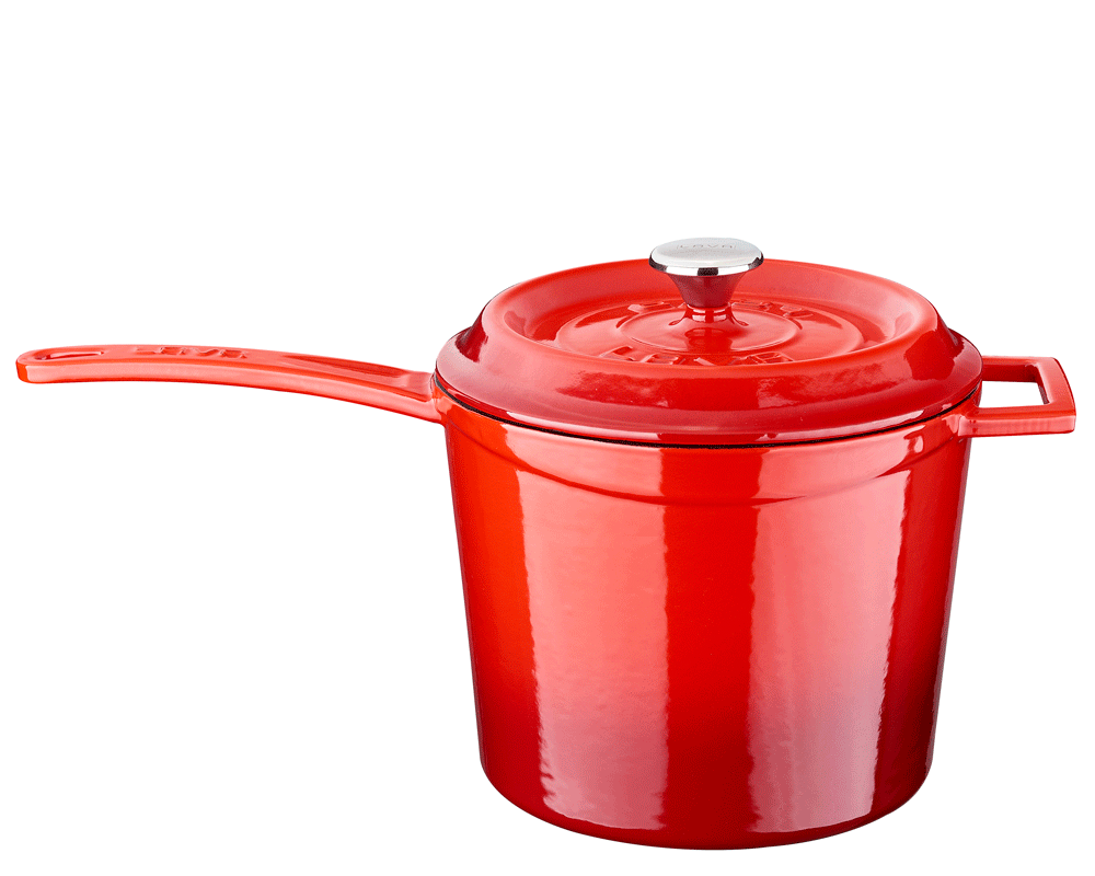 Gjutjärnsgryta Emaljerad Utsida Inklusive Lock 
Röd 3,2L