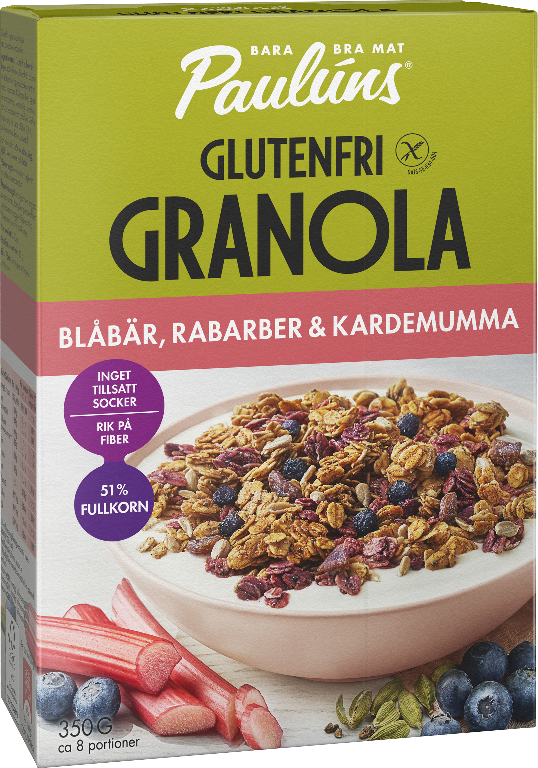 Granola Blåbär Glutenfri