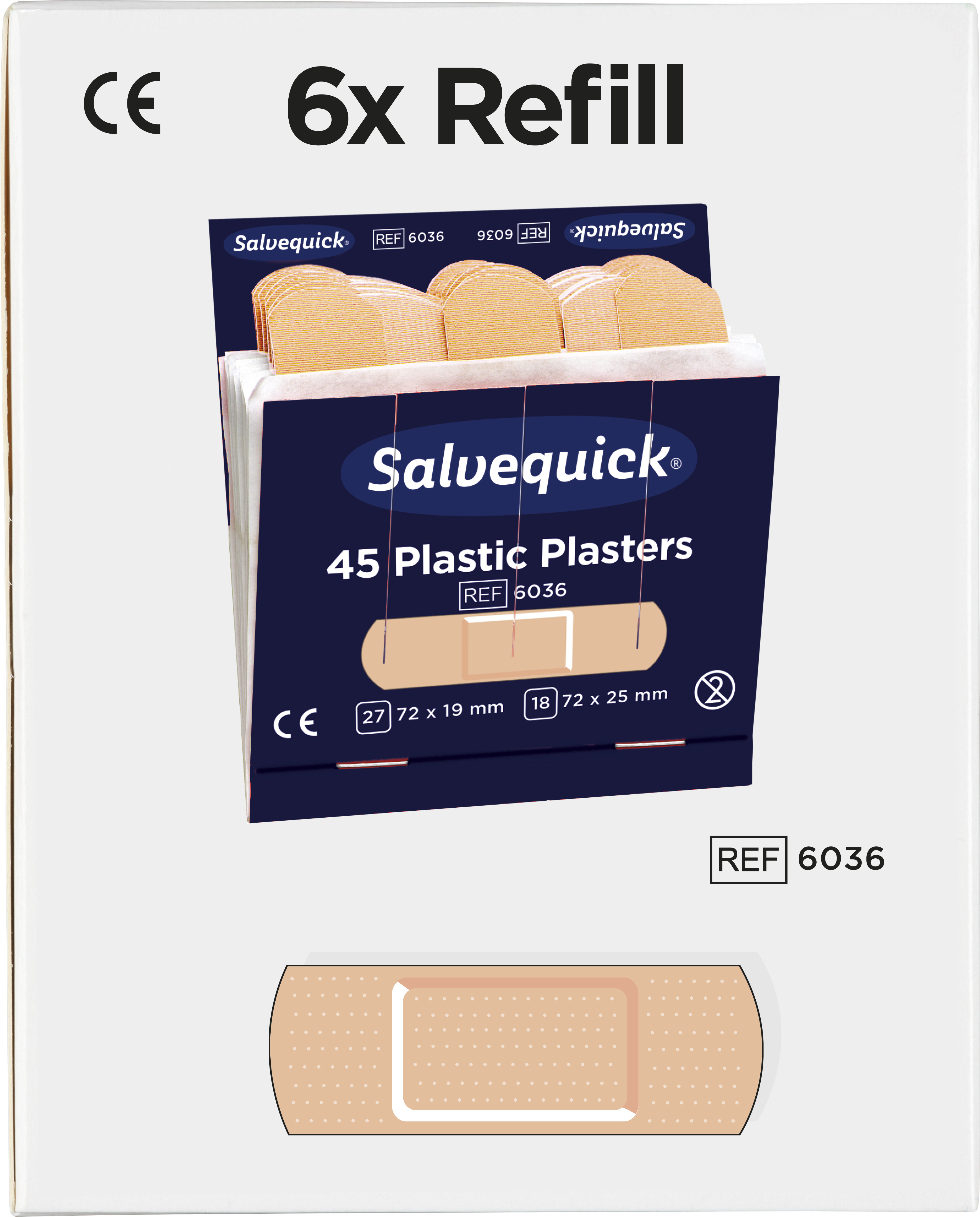 Plåster Plast 45-pack