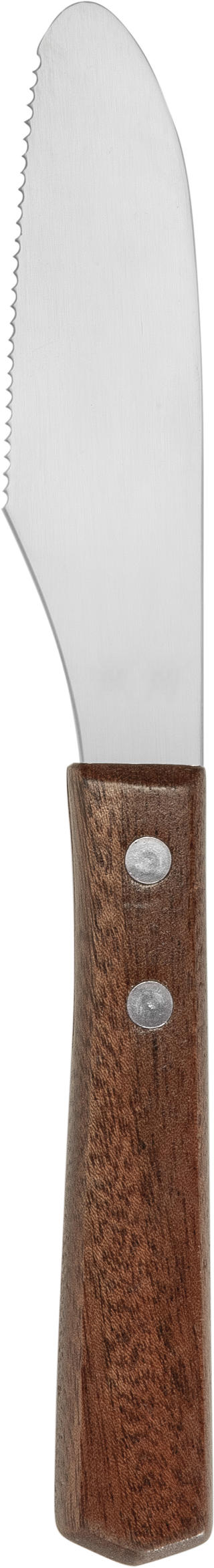 Smörkniv rostfri med träskaft 22cm