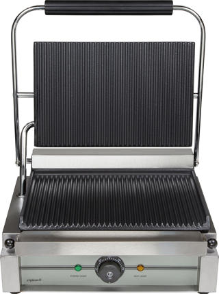 Klämgrill Panini, räfflad