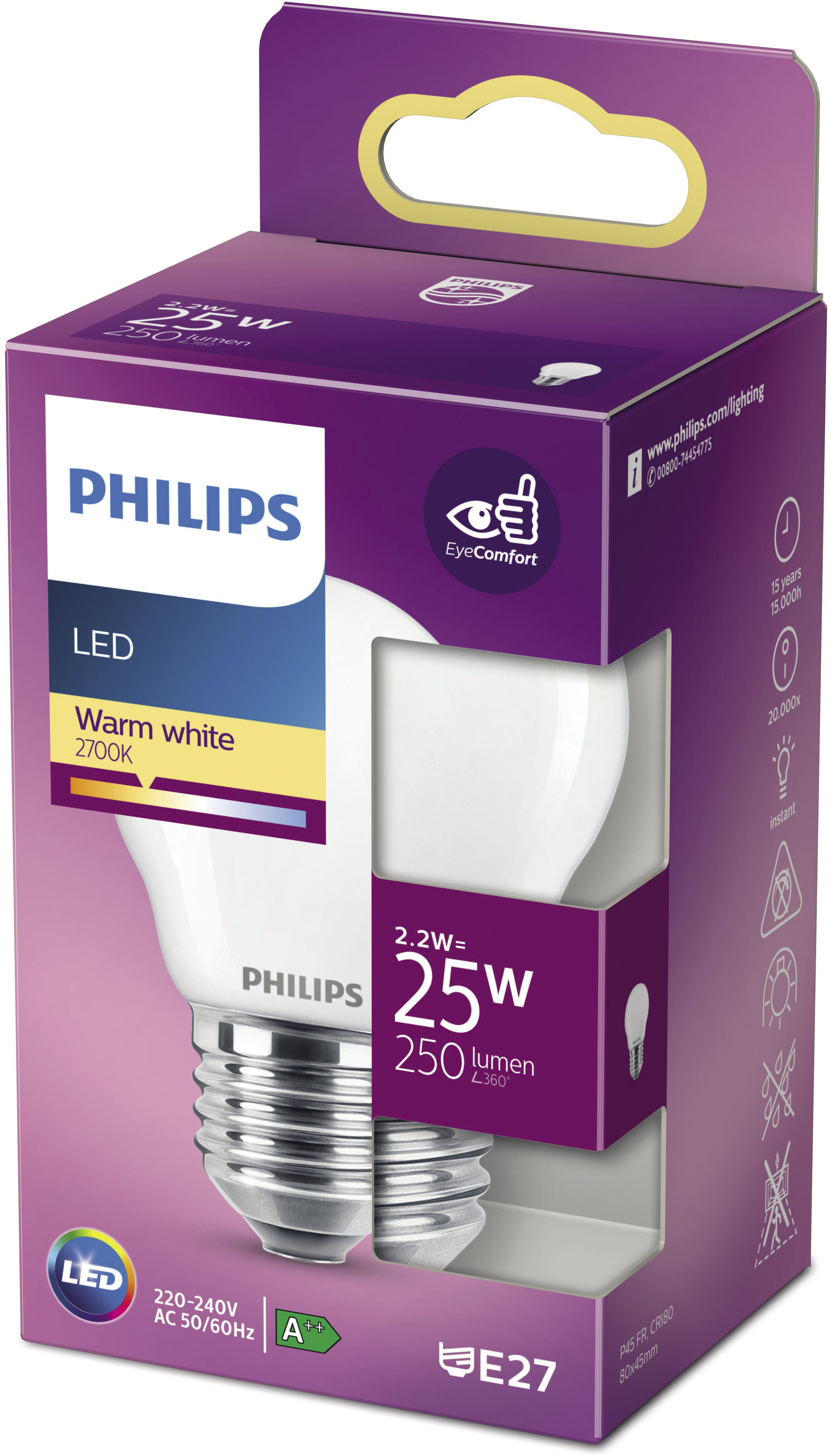 LED-lampa Classic 25W E27 Frostad