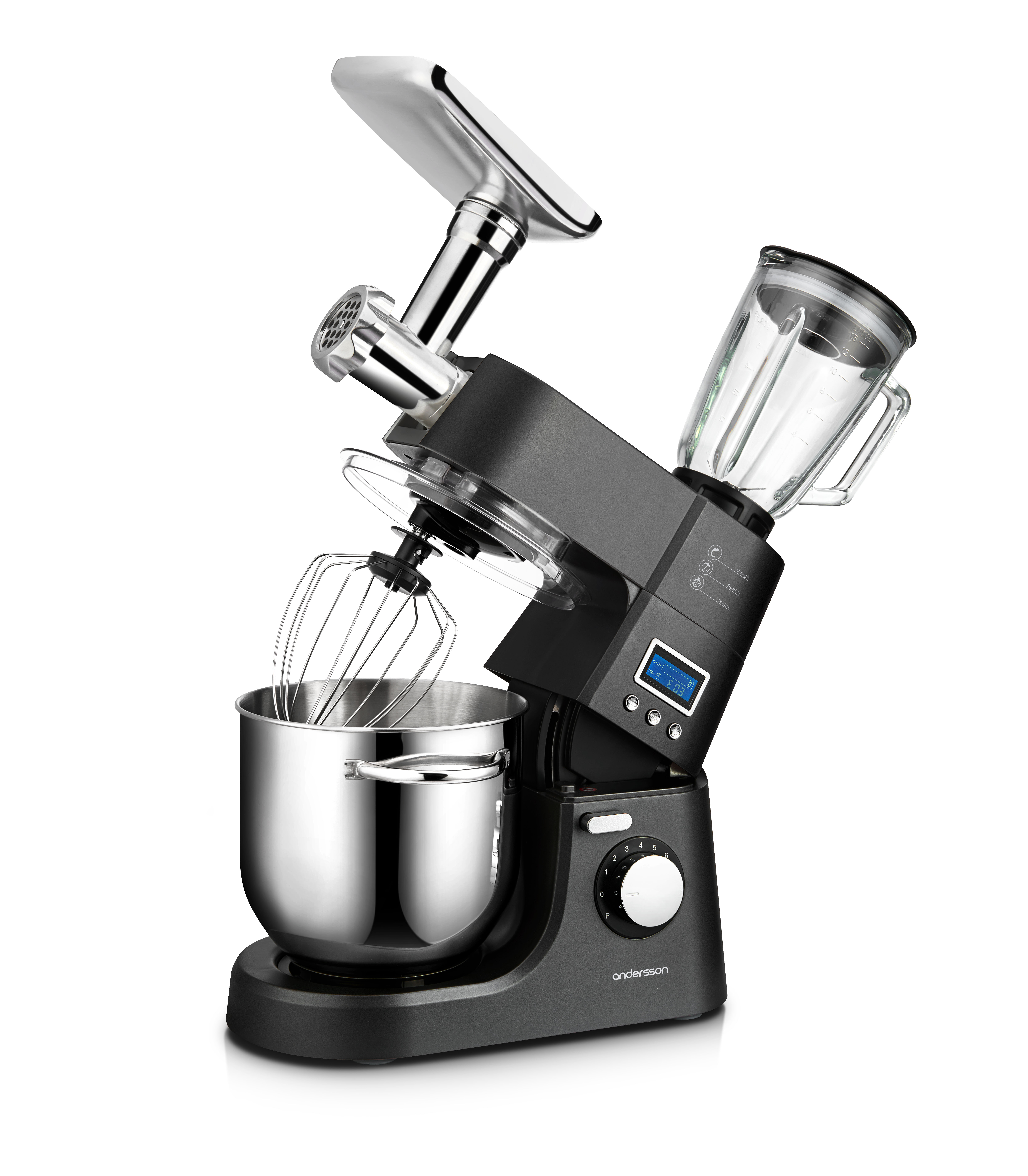 Köksmaskin KNM 3.1 med blender, 
köttkvarn och korvstoppare