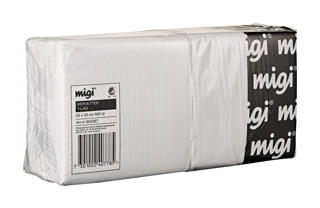 Servett 1/4-vikt 1-lag 33x33cm Vit