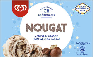 Vaniljglass med Nougat