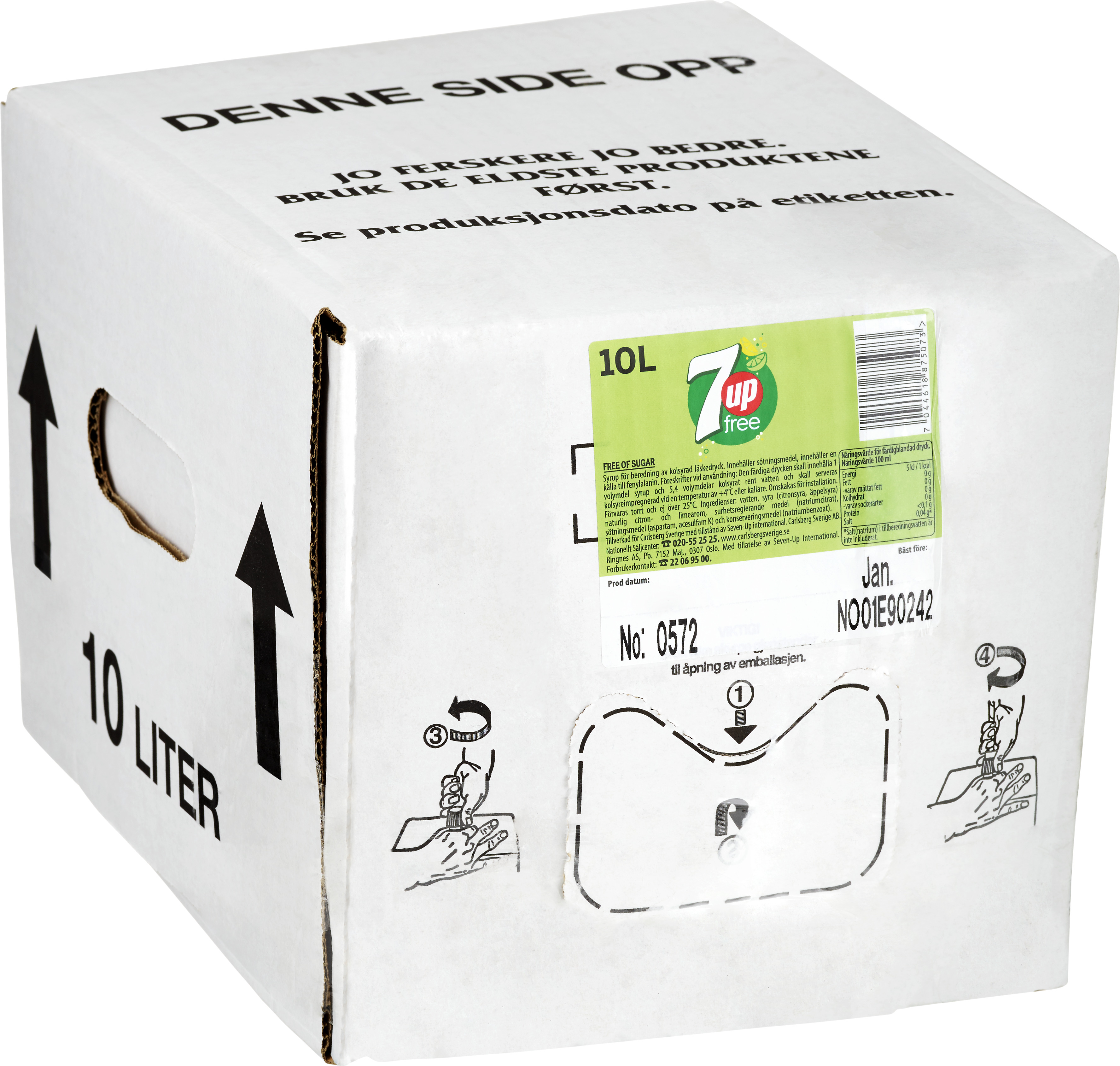 7UP Zero Bag in Box