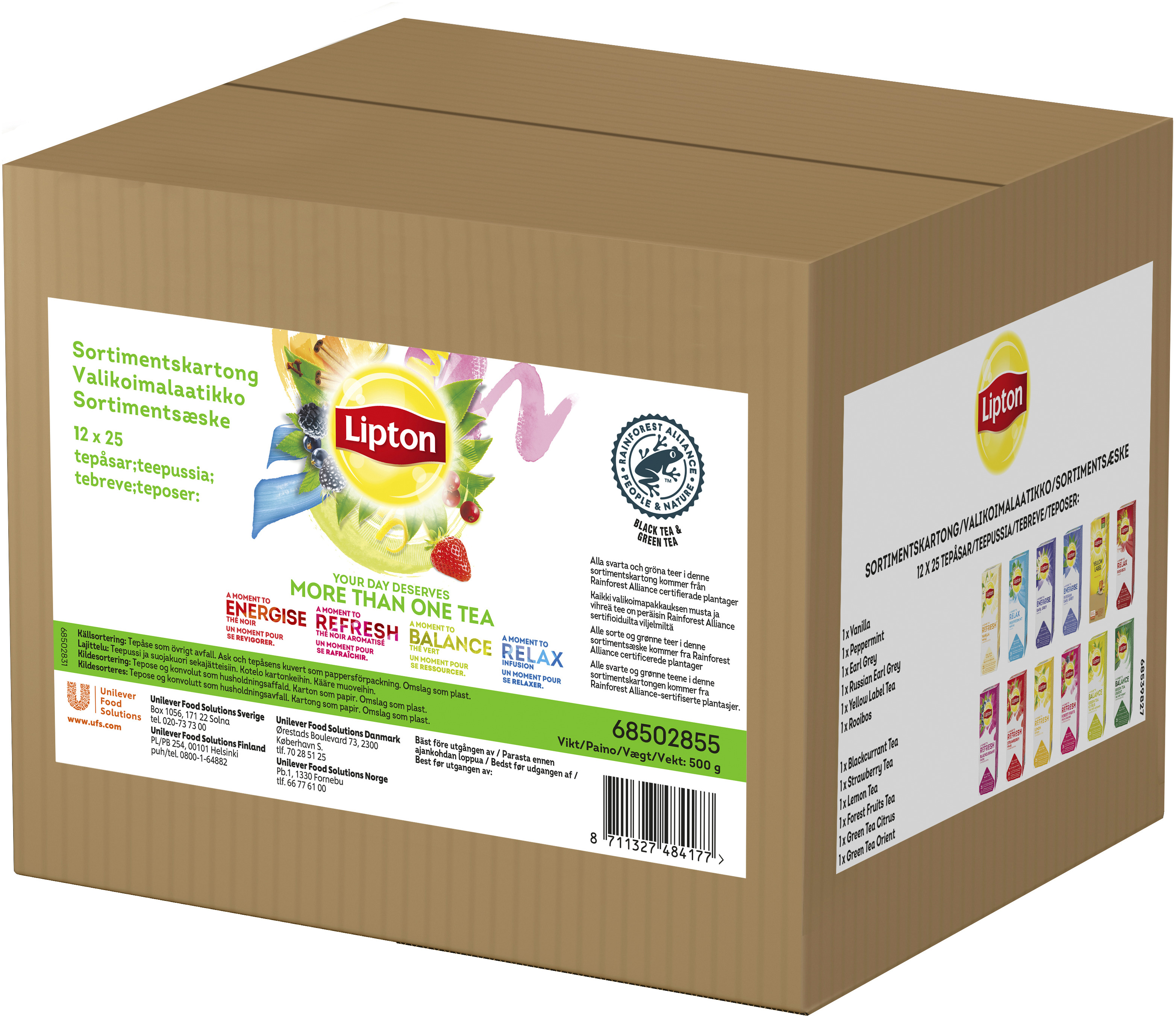 Te Sortimentskartong