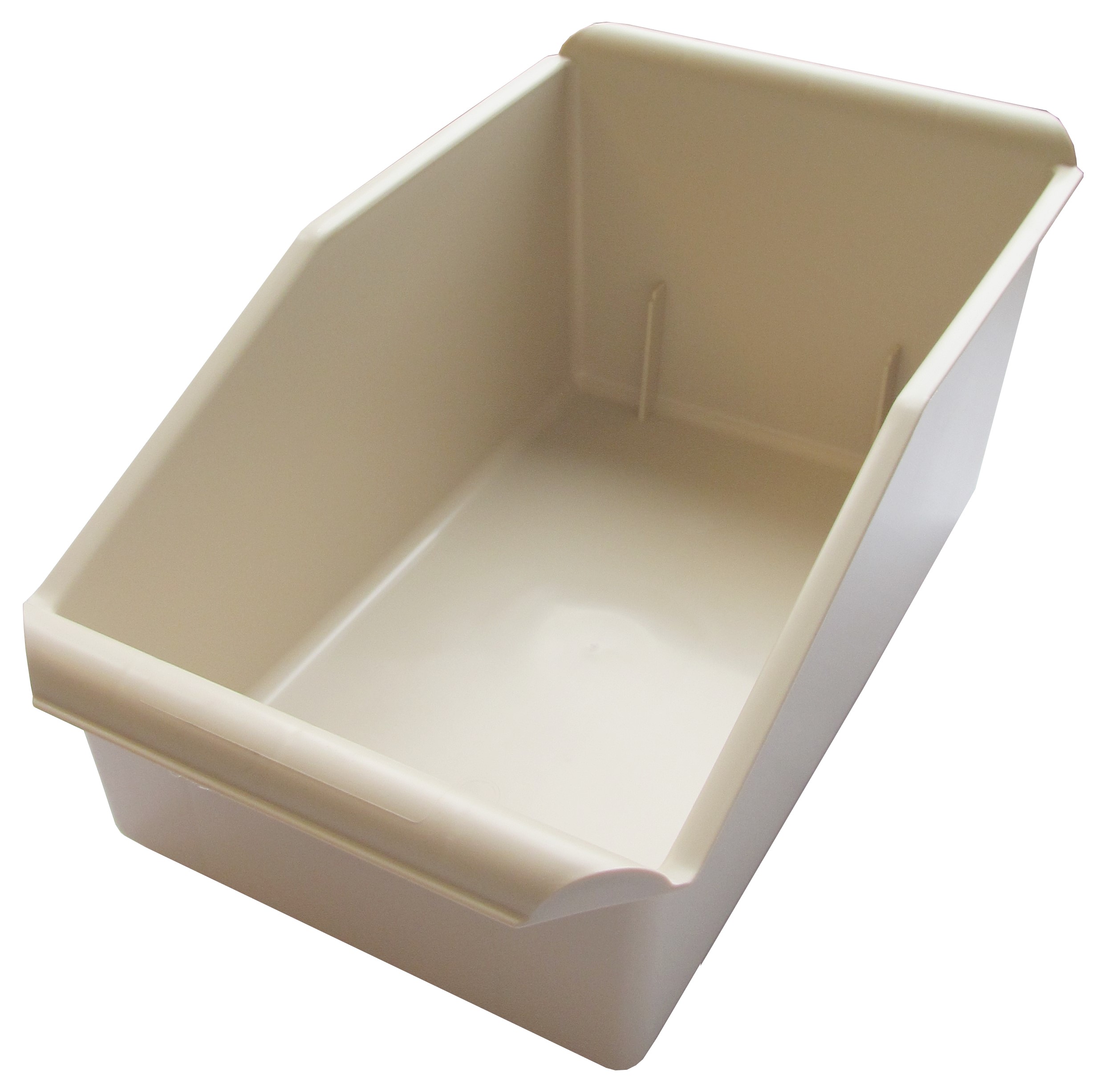 Besticklåda plast beige