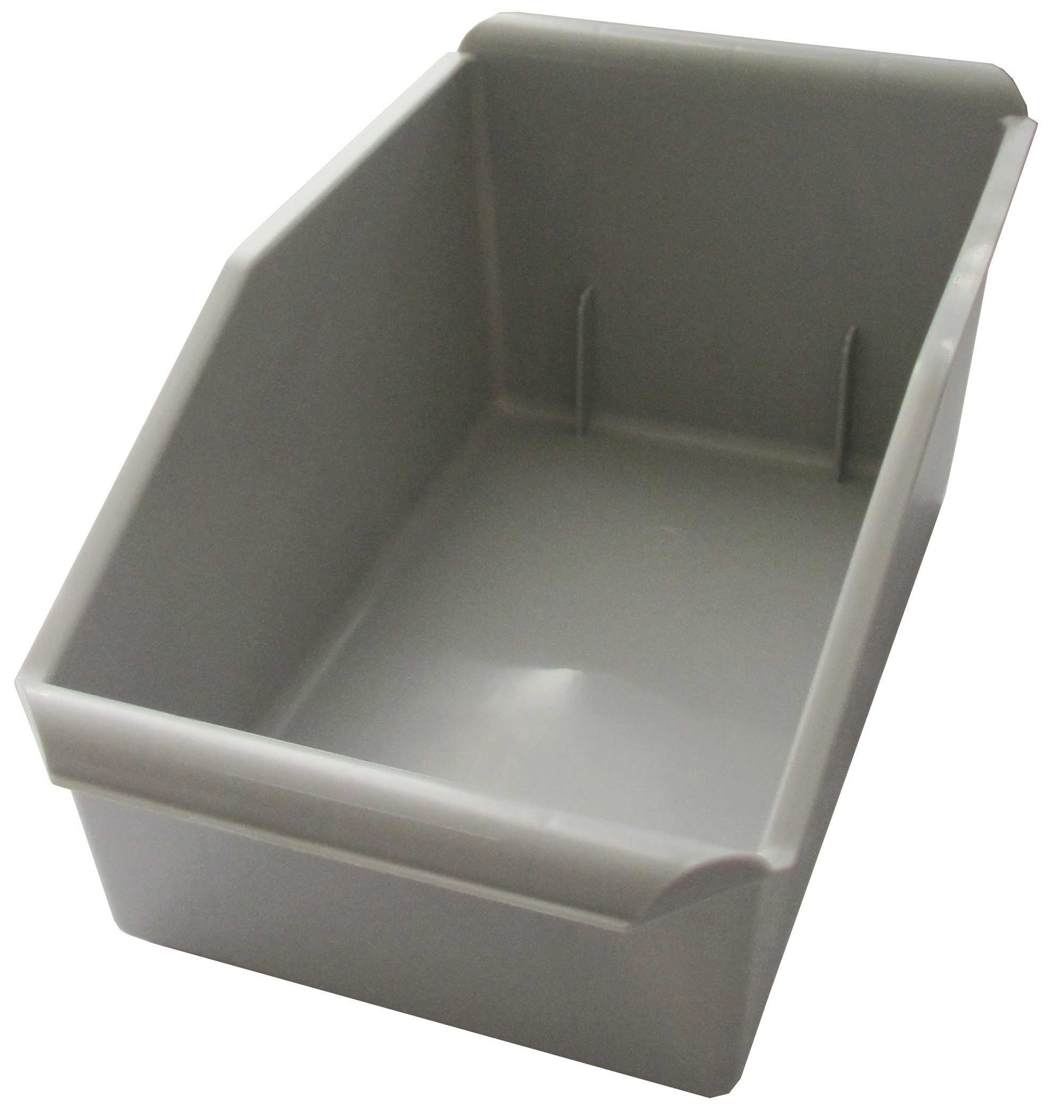 Besticklåda plast grå