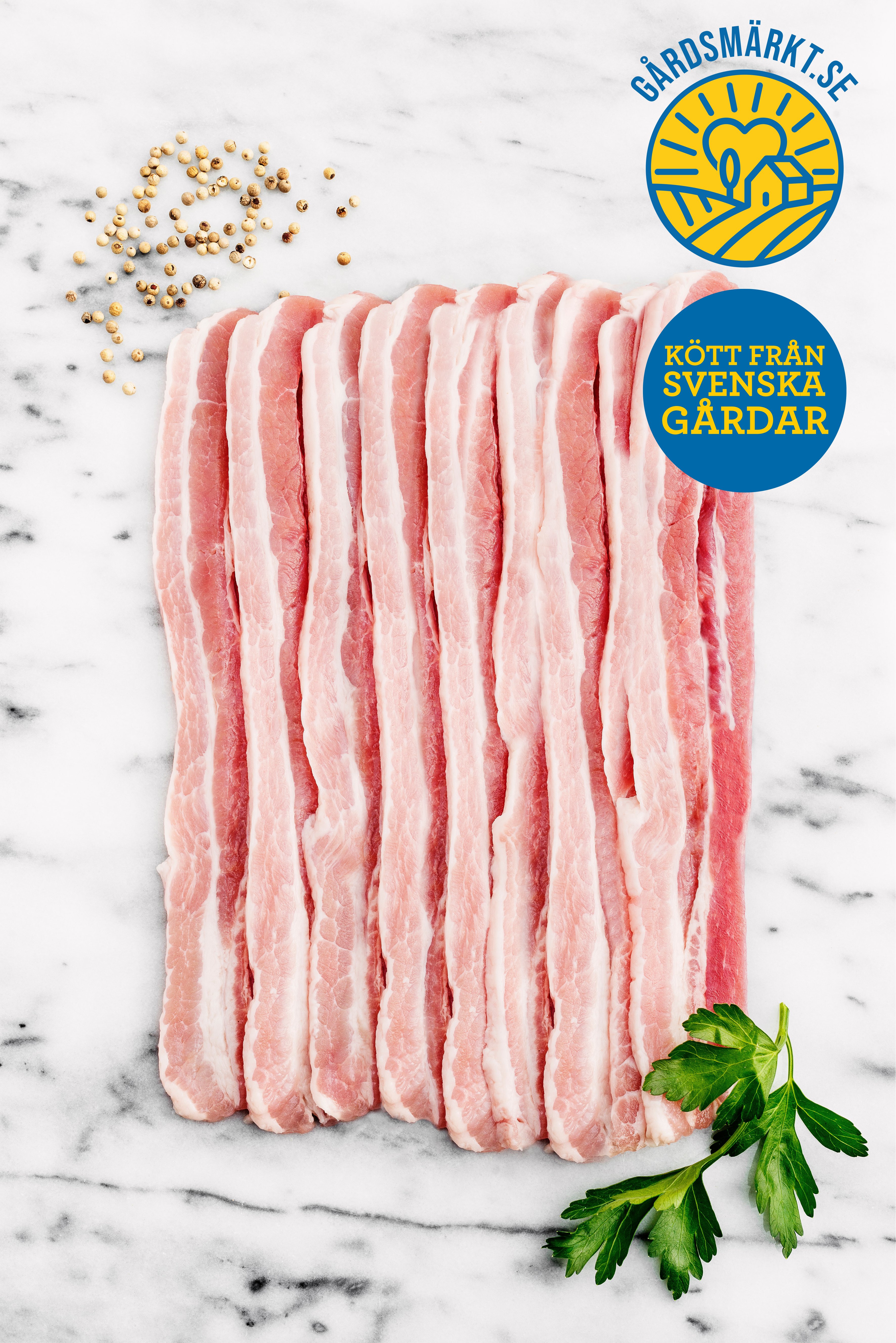 Sidfläsk Rimmat Skivat Gårdsmärkt SE