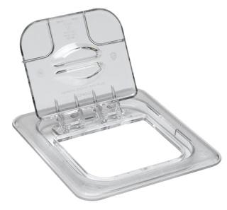 Lock vikbart polykarbonat transparent GN1/2