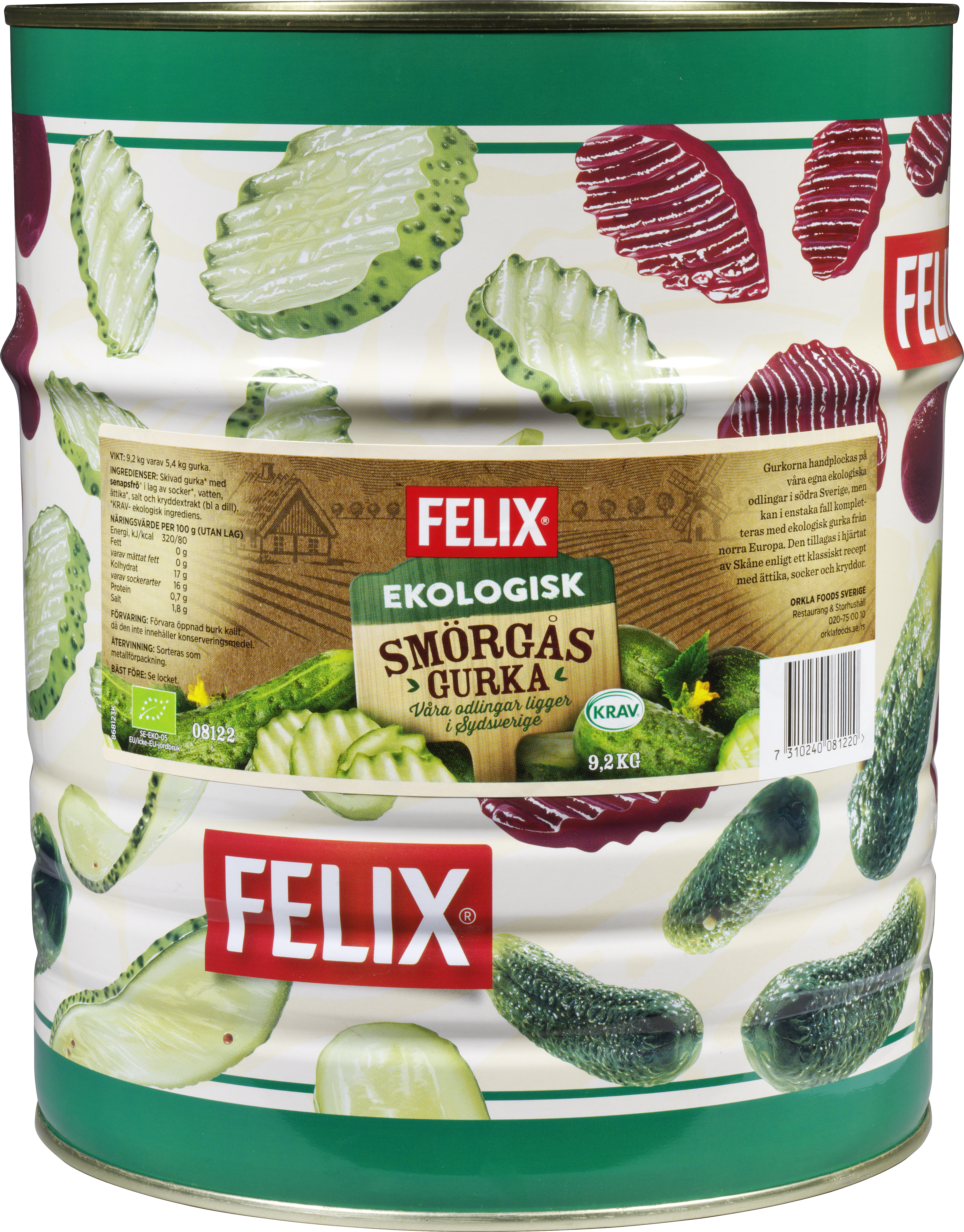 Smörgåsgurka Skivad EKO KRAV