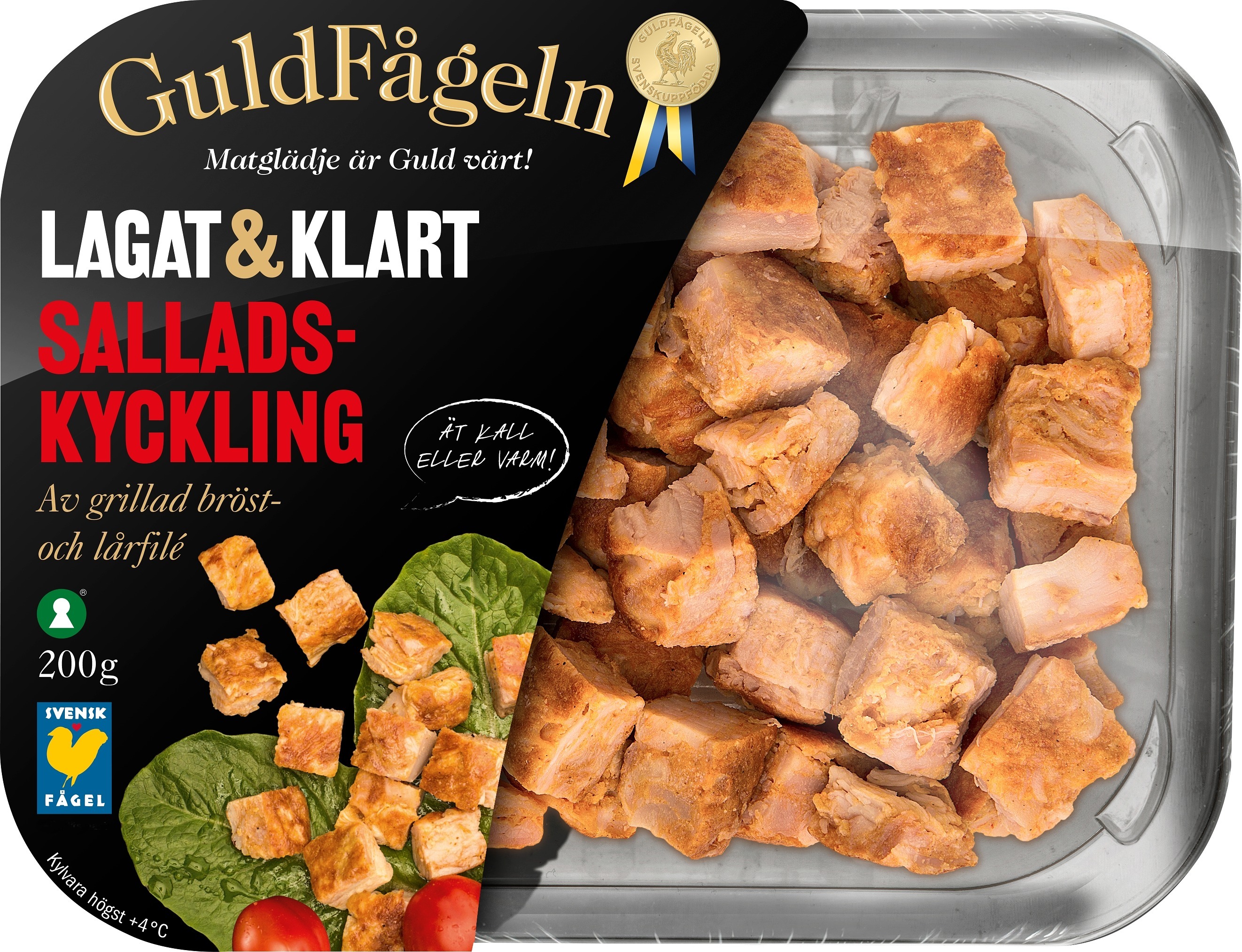 Salladskyckling Grillad & Tärnad