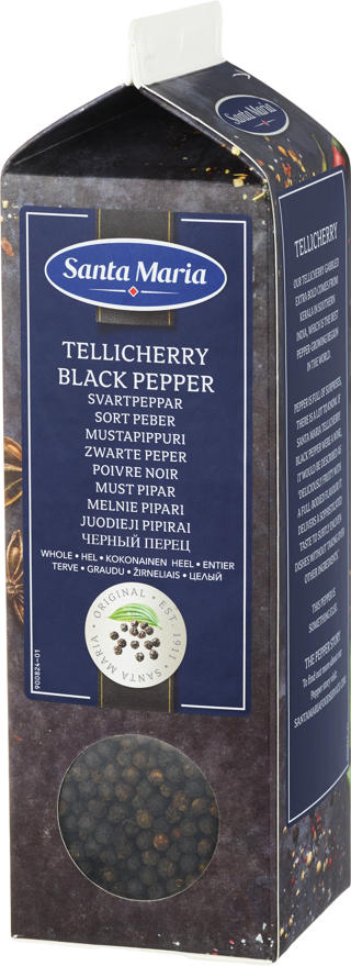 Tellicherry Svartpeppar Hel