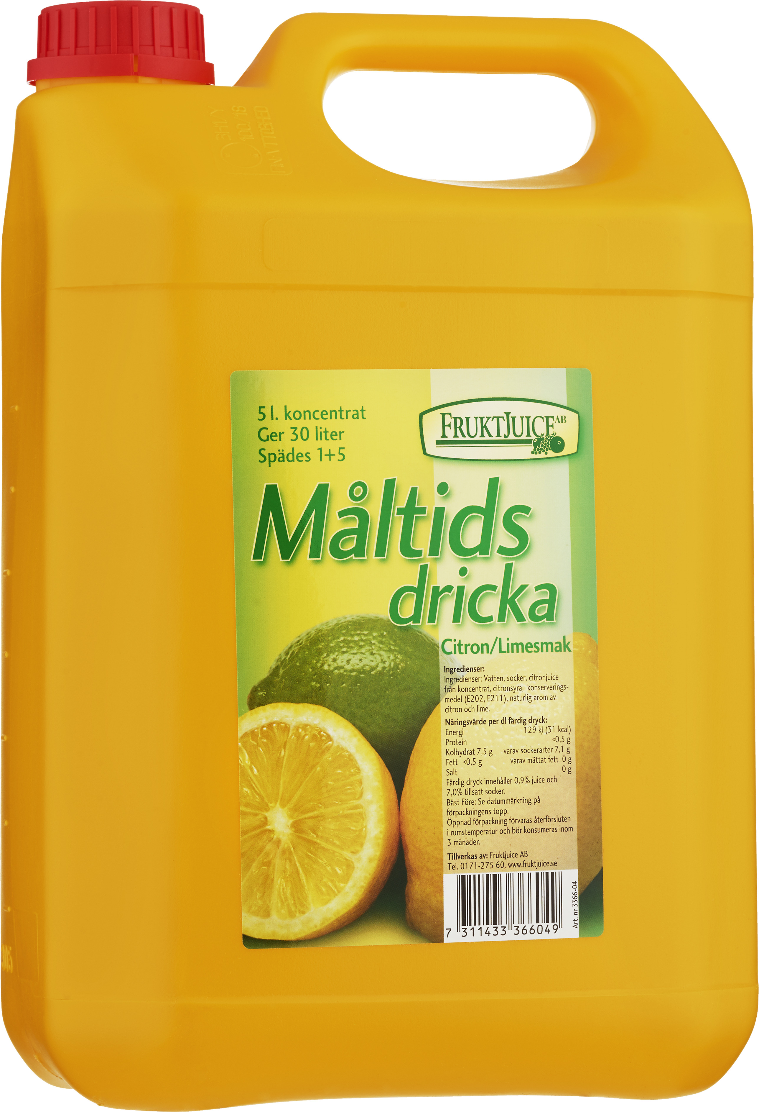 Måltidsdryck Citron Lime 1+5